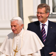 Der Papst mit Bundesprsident Christian Wulff